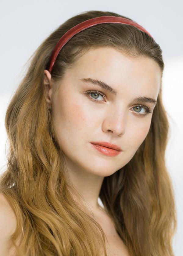 Jennifer Behr Lacey Headband Antique Rose