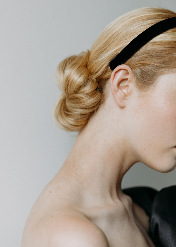 Jennifer Behr Lacey Headband Black