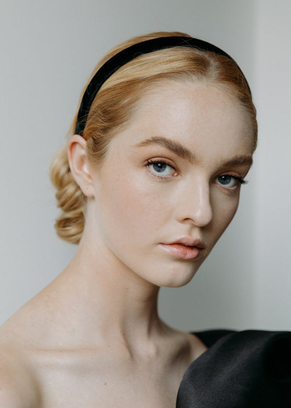 Jennifer Behr Lacey Headband Black