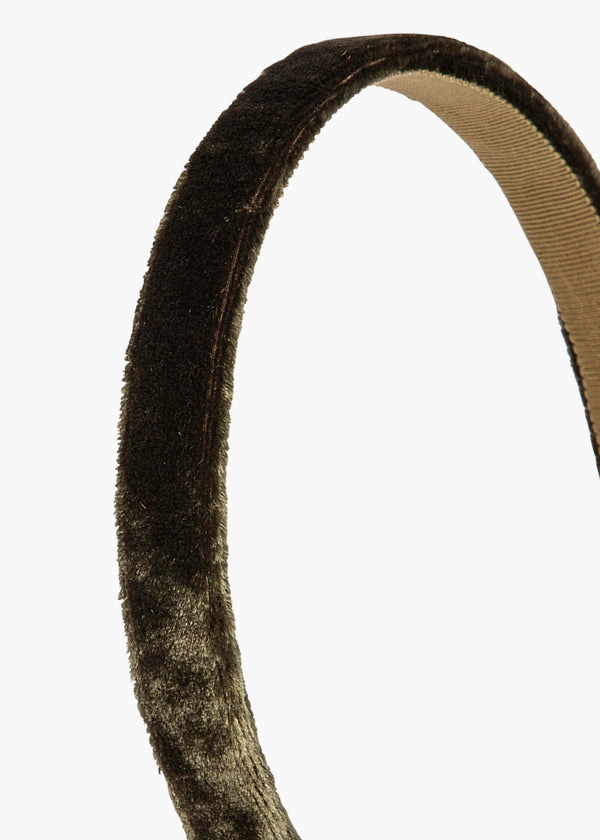 Jennifer Behr Lacey Headband Moss