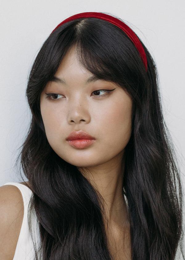 Jennifer Behr Lacey Headband Ruby