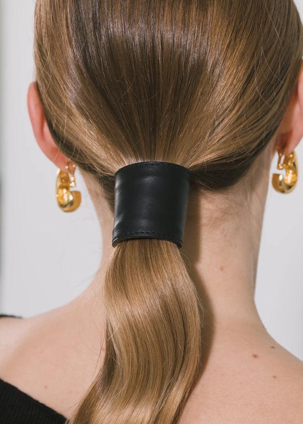 Jennifer Behr Leather Ponywrap Black