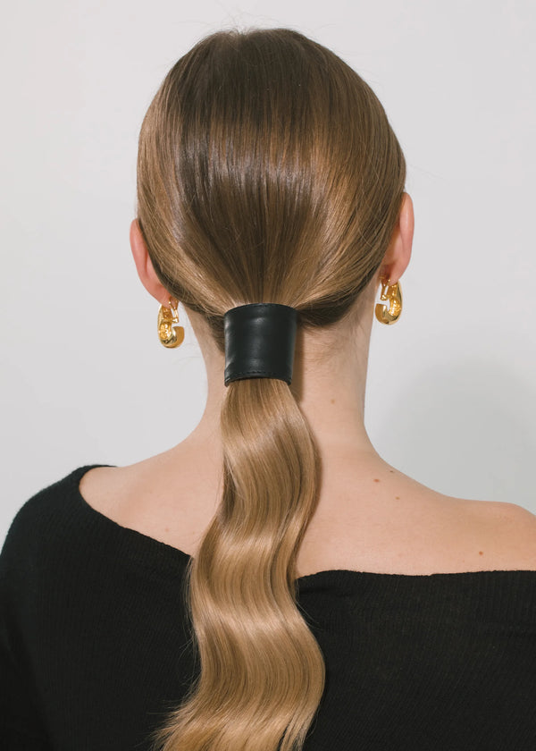 Jennifer Behr Leather Ponywrap Black