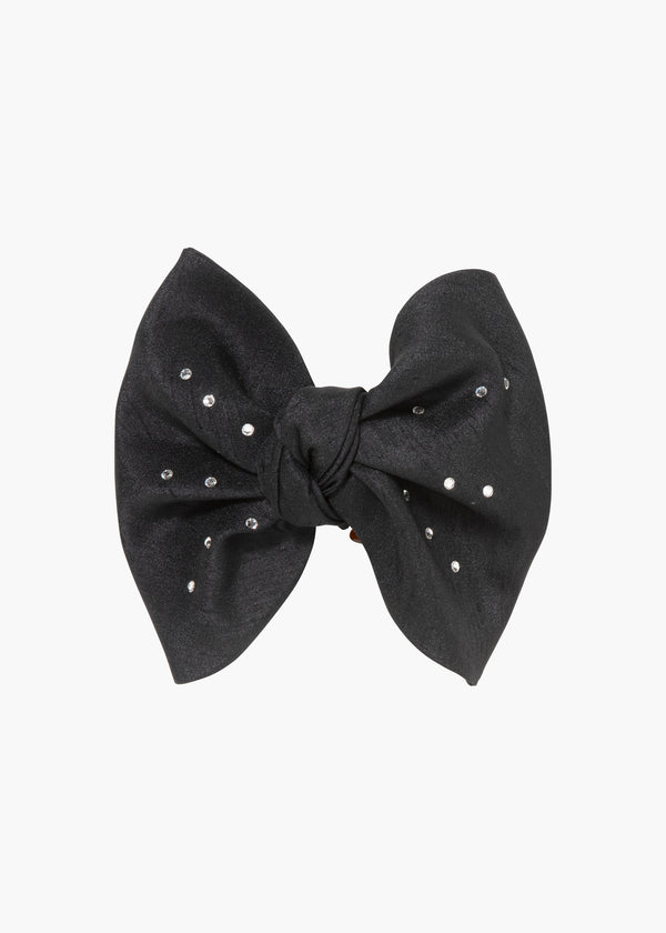 jennifer behr Leonor Bow Jaw Clip Black Crystal
