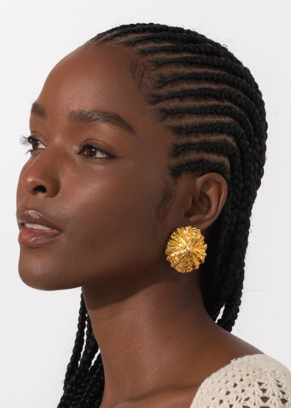 Jennifer Behr Limpet Earrings Gold