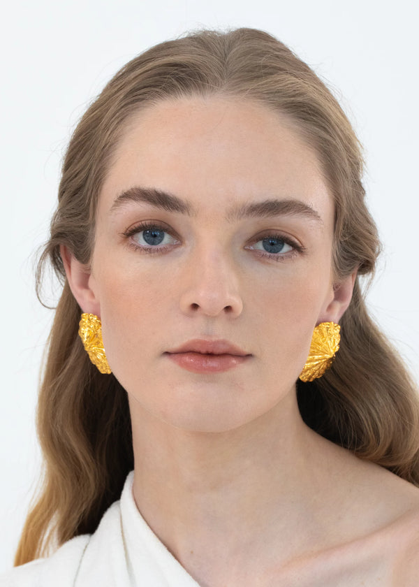 Jennifer Behr Limpet Earrings Gold