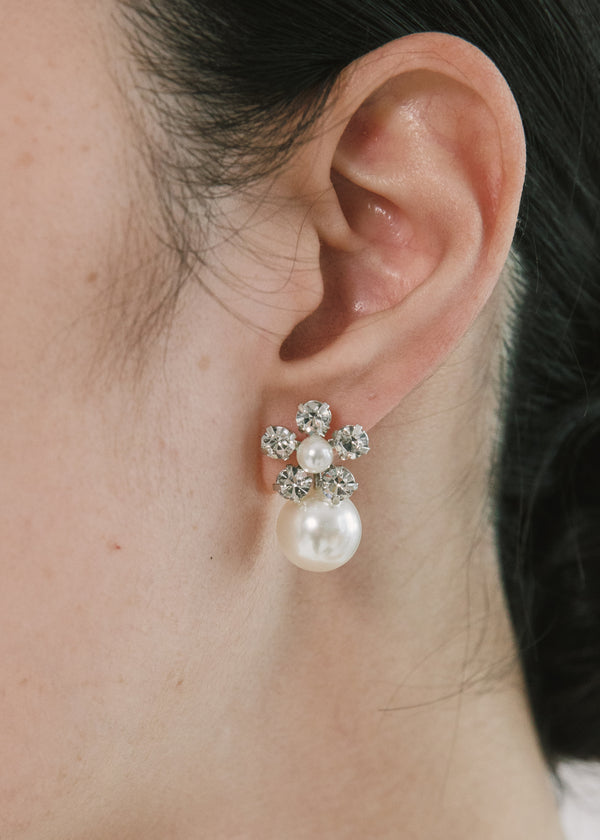 Jennifer Behr Linden Earrings Crystal