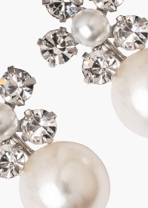 Jennifer Behr Linden Earrings Crystal