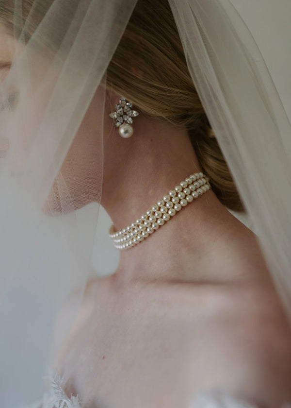 Jennifer Behr Liza Earrings Crystal