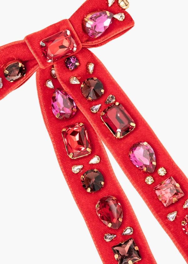 Jennifer Behr Lucia Bow Barrette Ruby