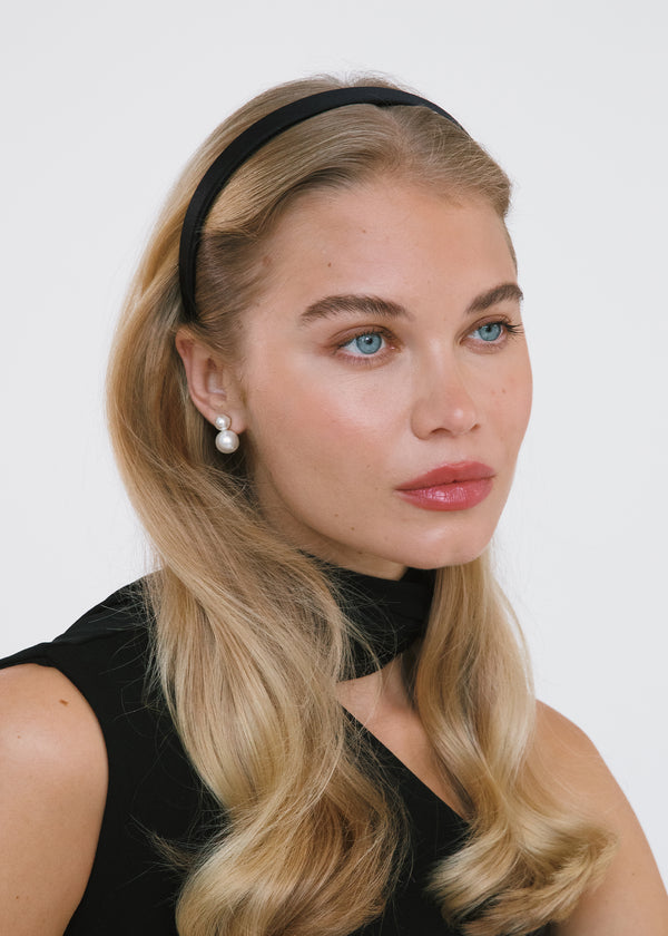 Jennifer Behr Lucy Headband Black