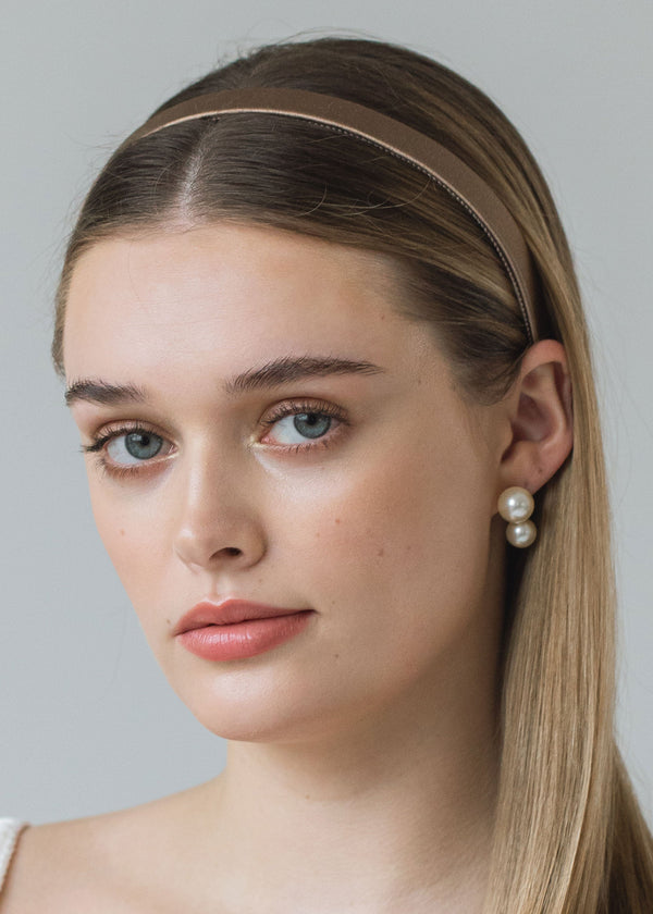 Jennifer Behr Lucy Headband Cappuccino