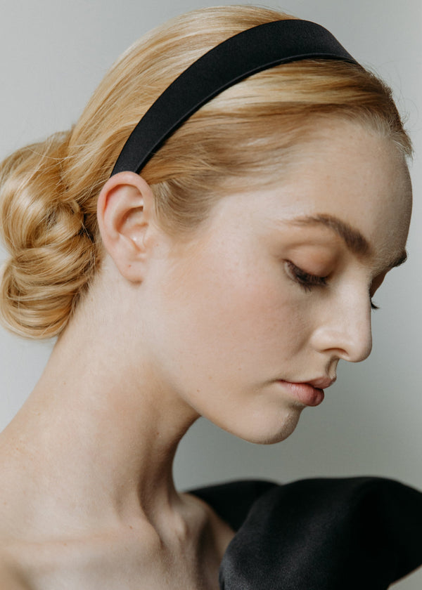 Jennifer Behr Lydia Headband Black