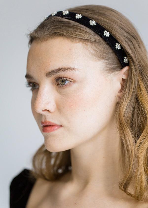 Jennifer Behr Maggie Headband Black