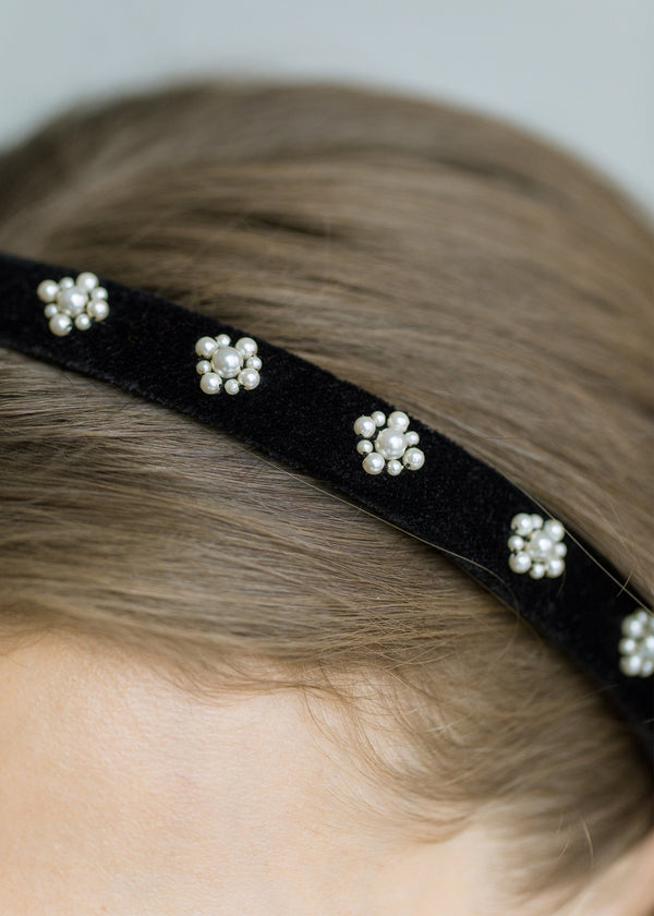 Jennifer Behr Maggie Headband Black