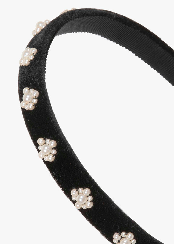 Jennifer Behr Maggie Headband Black