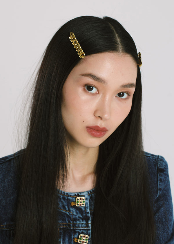 Jennifer Behr Maillon Bobby Pin Set Gold