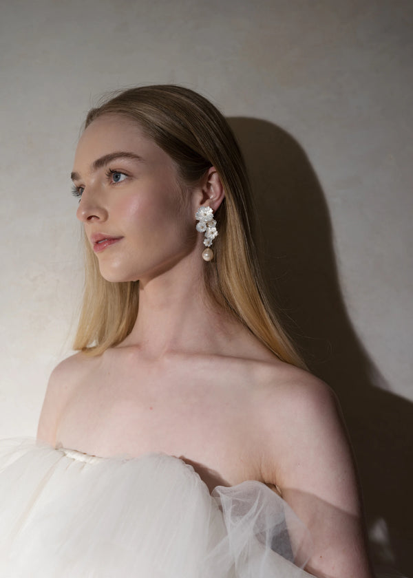 Jennifer Behr Makenzie Earrings Mother Of Pearl