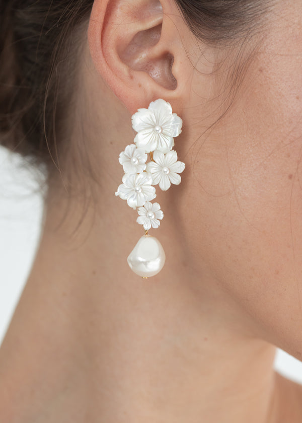Jennifer Behr Makenzie Earrings Mother Of Pearl