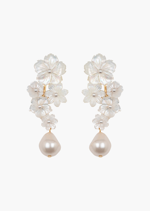 jennifer behr Makenzie Earrings Mother of Pearl