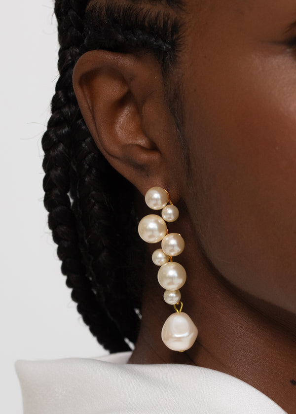 Jennifer Behr Margaritari Earrings Pearl