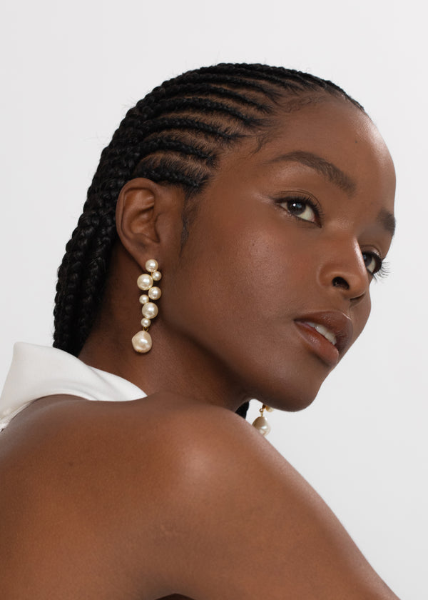 Jennifer Behr Margaritari Earrings Pearl