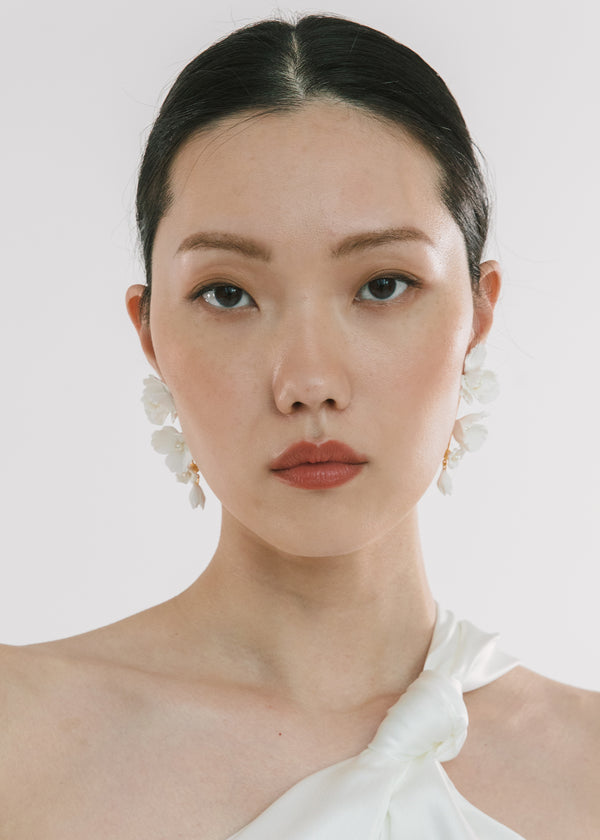 Jennifer Behr Mariam Earrings Cream