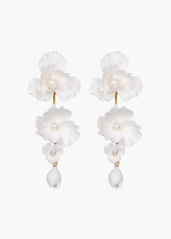 jennifer behr Mariam Earrings Cream