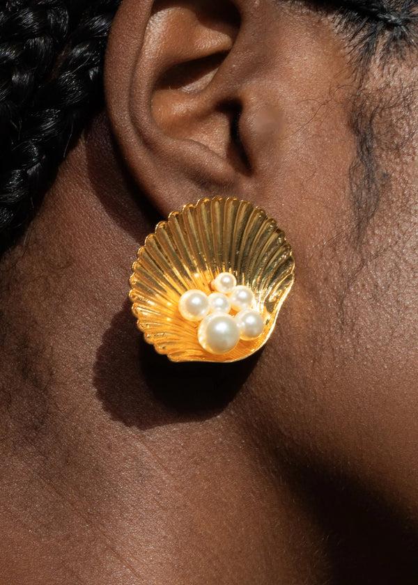 Jennifer Behr Maricela Earrings Pearl