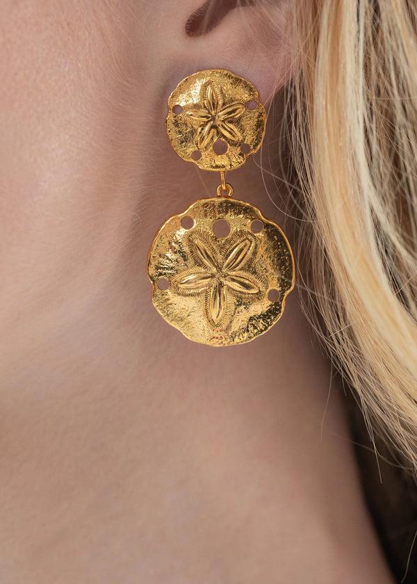 Jennifer Behr Marinae Earrings Gold