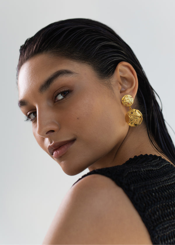 Jennifer Behr Marinae Earrings Gold