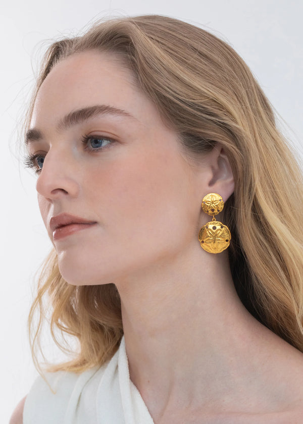 Jennifer Behr Marinae Earrings Gold