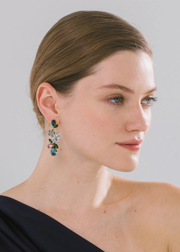 Jennifer Behr Martella Earrings Sapphire Multi