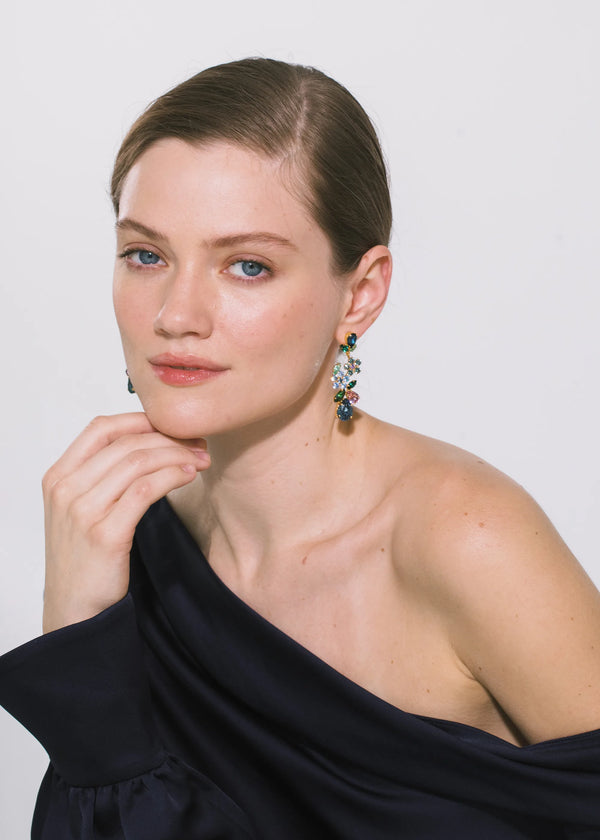 Jennifer Behr Martella Earrings Sapphire Multi