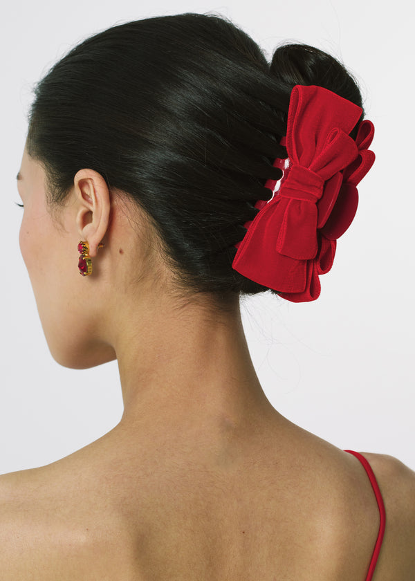 Jennifer Behr Matilda Jaw Clip Rouge