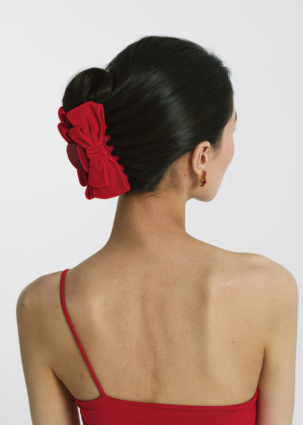 Jennifer Behr Matilda Jaw Clip Rouge