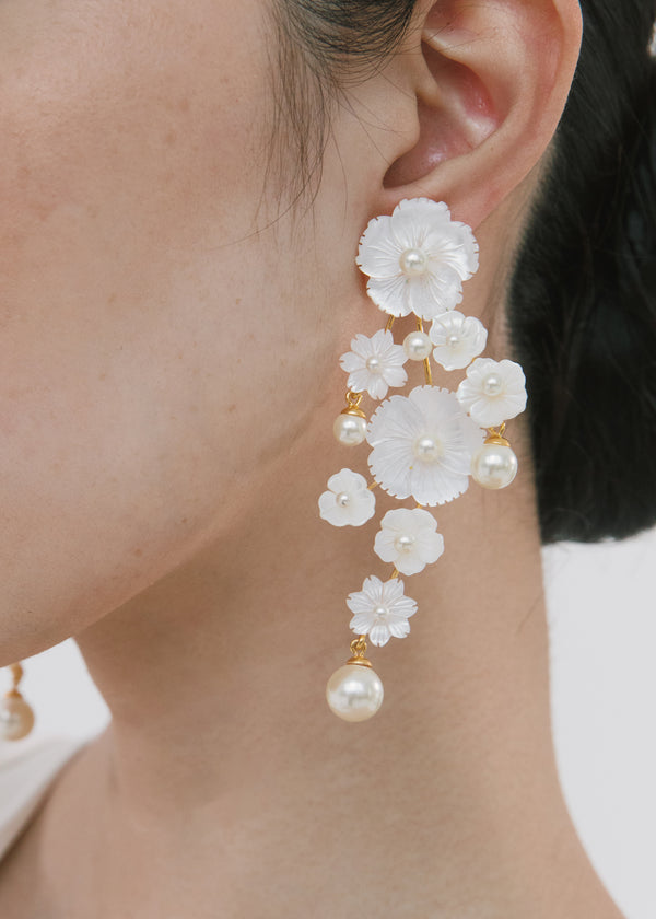 Jennifer Behr Maxine Earrings Mother Of Pearl