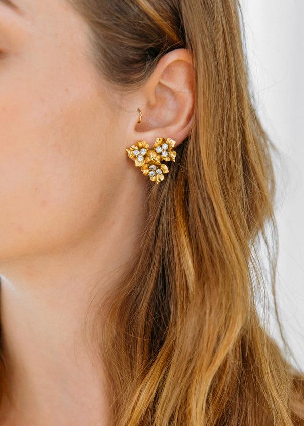 Jennifer Behr Maye Stud Earrings Gold