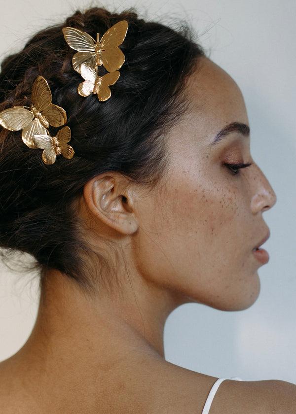 Jennifer Behr Mazarine Bobby Pin Gold