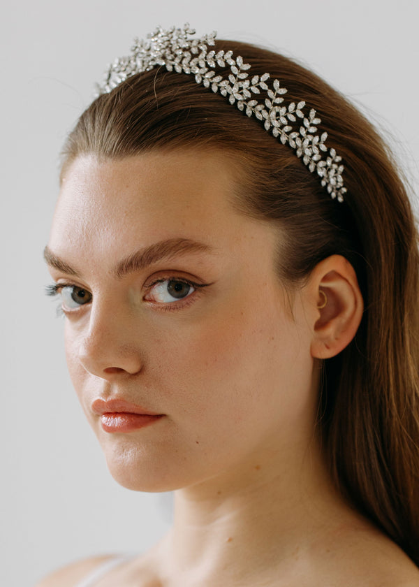Jennifer Behr Mignonette Tiara Crystal
