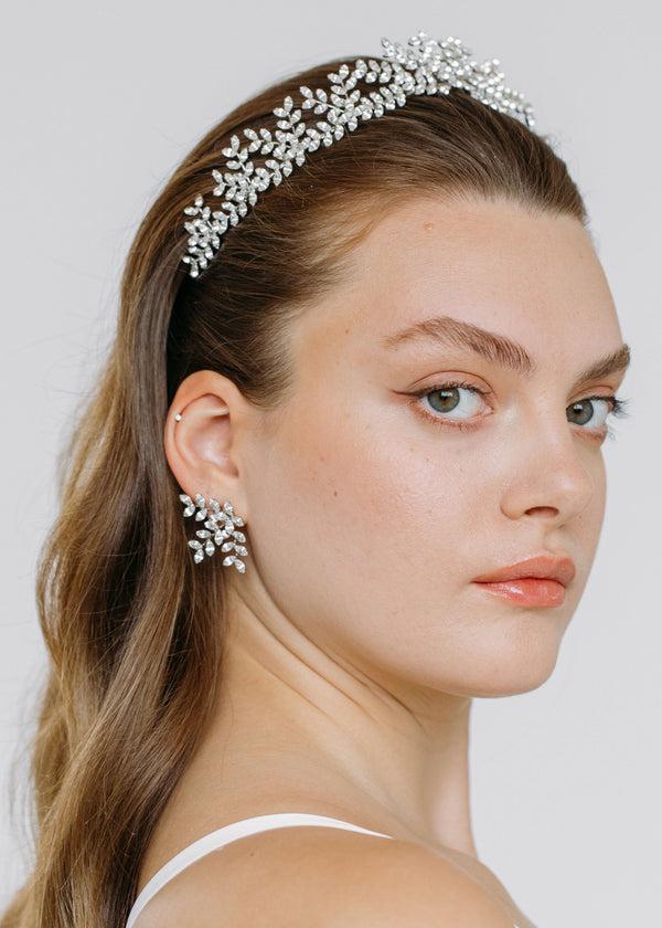 Jennifer Behr Mignonette Tiara Crystal