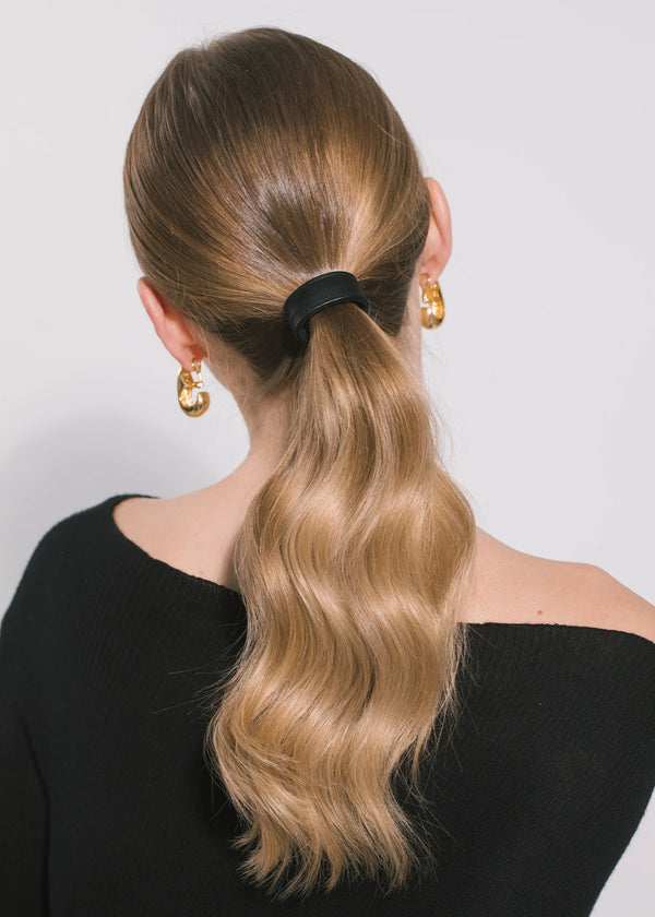 Jennifer Behr Mini Leather Ponywrap Black