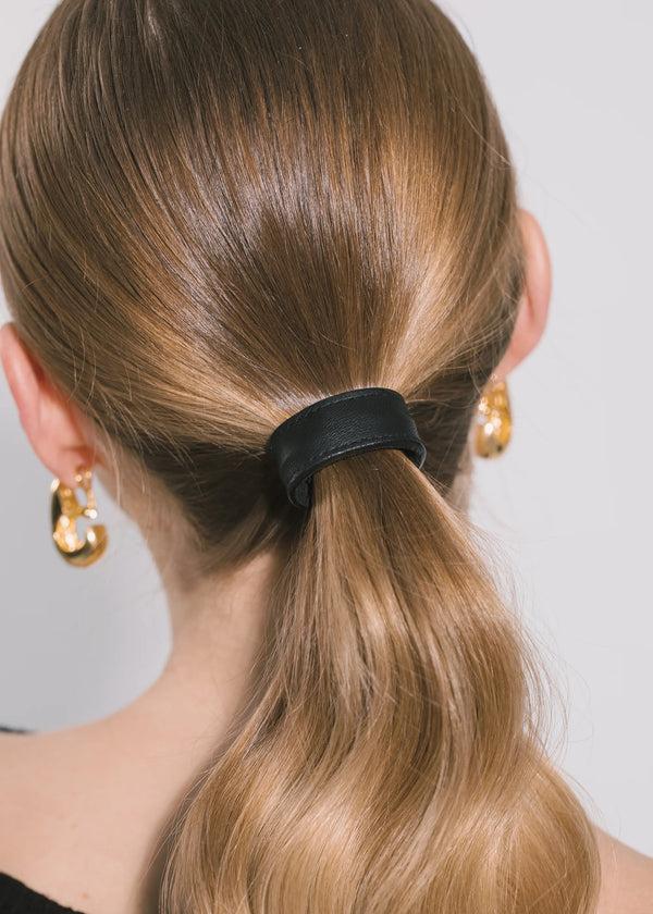 Jennifer Behr Mini Leather Ponywrap Black