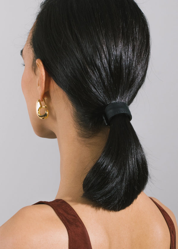 Jennifer Behr Mini Leather Ponywrap Black