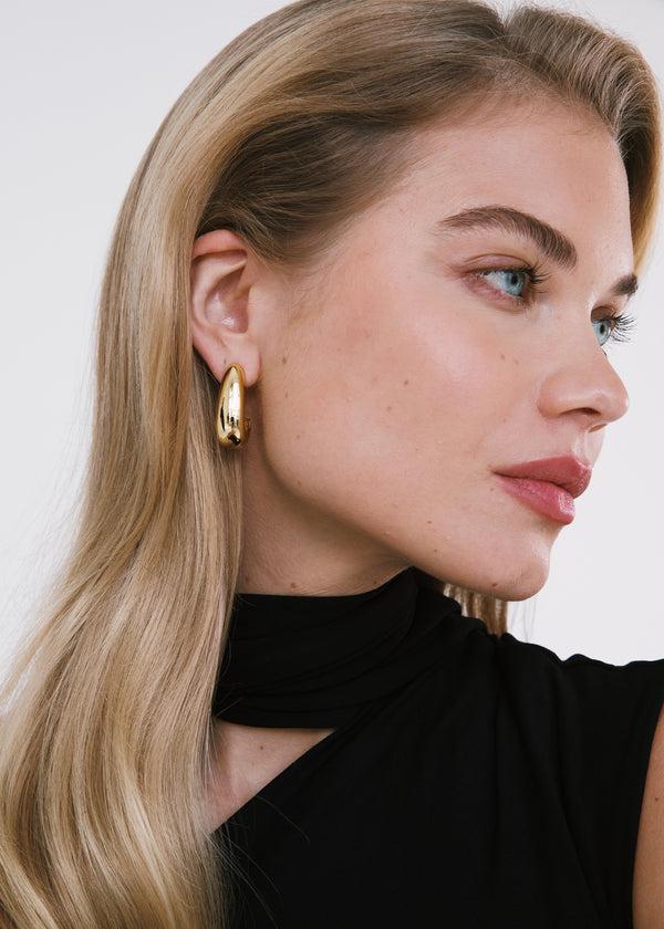 Jennifer Behr Miral Hoop Earrings Gold
