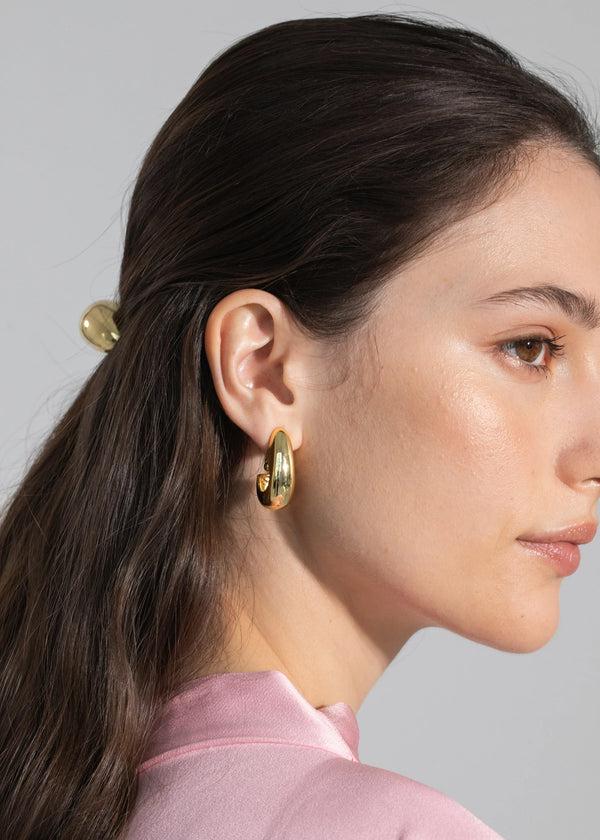Jennifer Behr Miral Hoop Earrings Gold