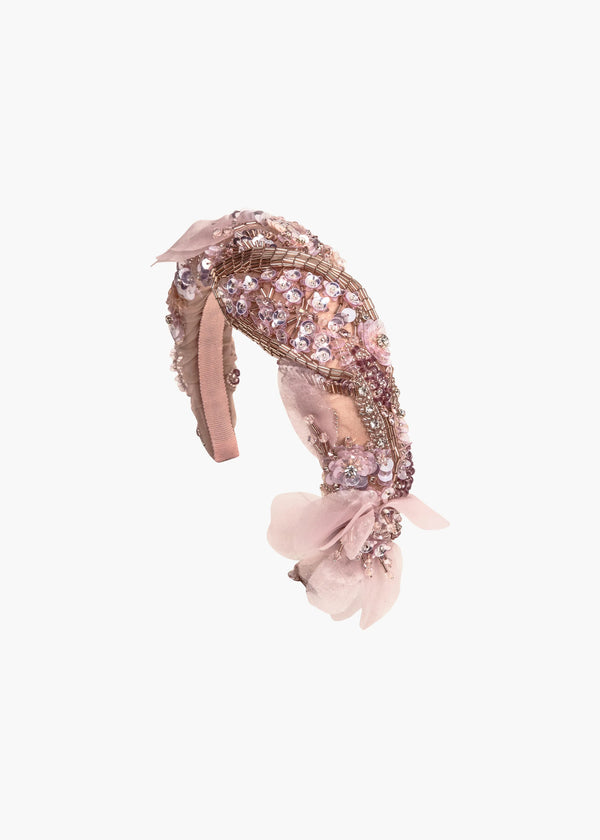 jennifer behr Miriana Headband Rose