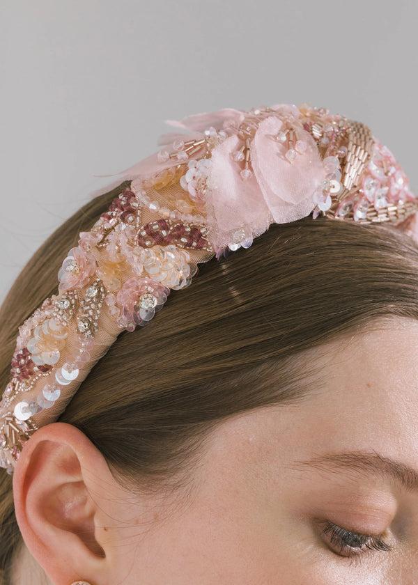 Jennifer Behr Miriana Headband Rose