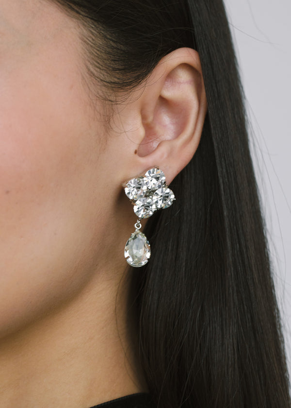 Jennifer Behr Morgana Earrings Crystal
