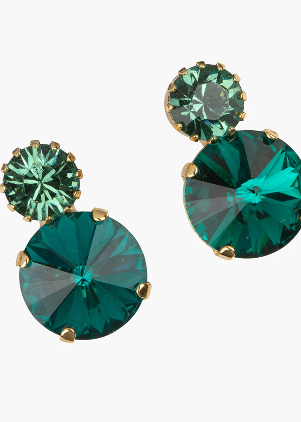 Jennifer Behr Myrla Earrings Emerald
